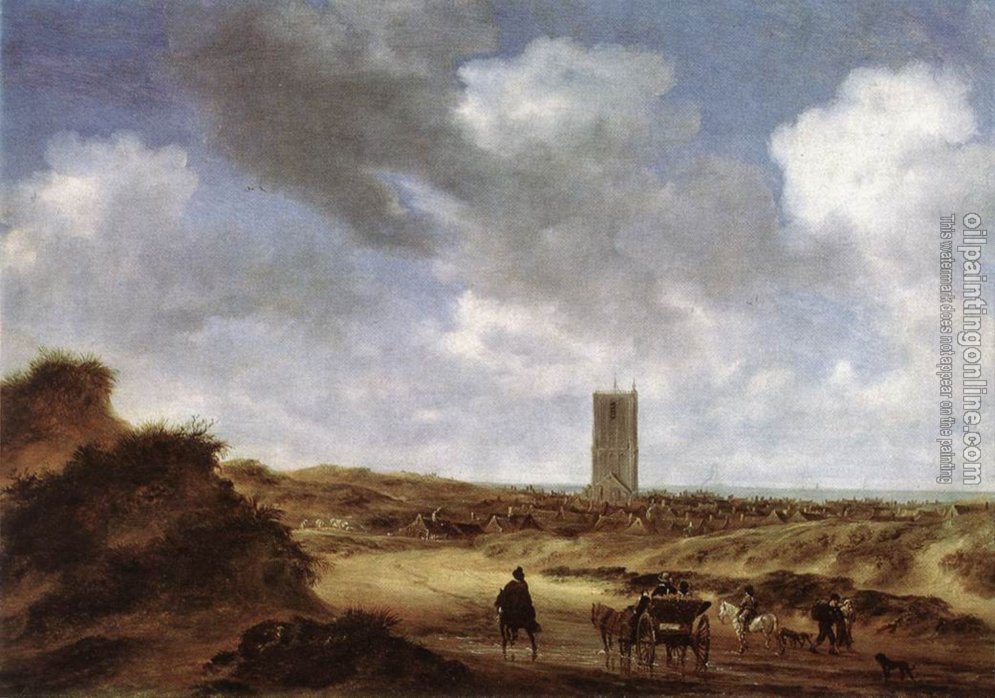 Ruysdael, Salomon van - View of Egmond aan Zee